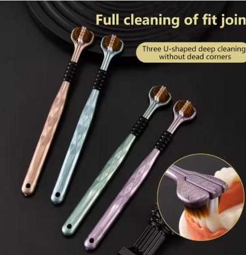 🪥 3-Sided Toothbrush – Pack of 4