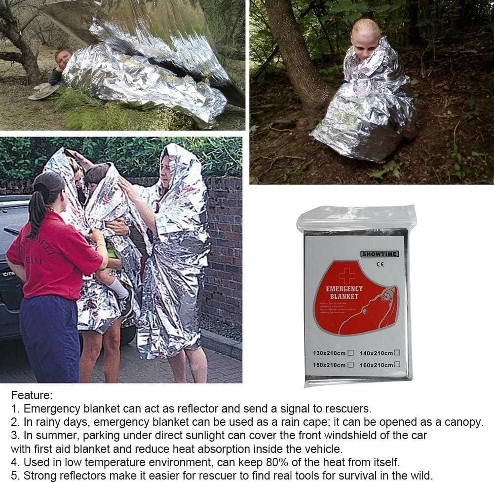 π‘οΈ Multifunctional Rescue Foil Heat Blankets (Pack of 2)
