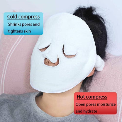 🌸 Facial Hot and Cold Compress Soft Mask