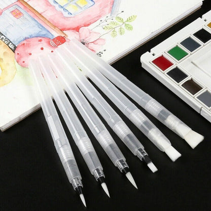 🎨 Watercolour Tank Brush – Set of 6