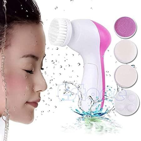 ✨ 5-in-1 Portable Electric Facial Cleaner