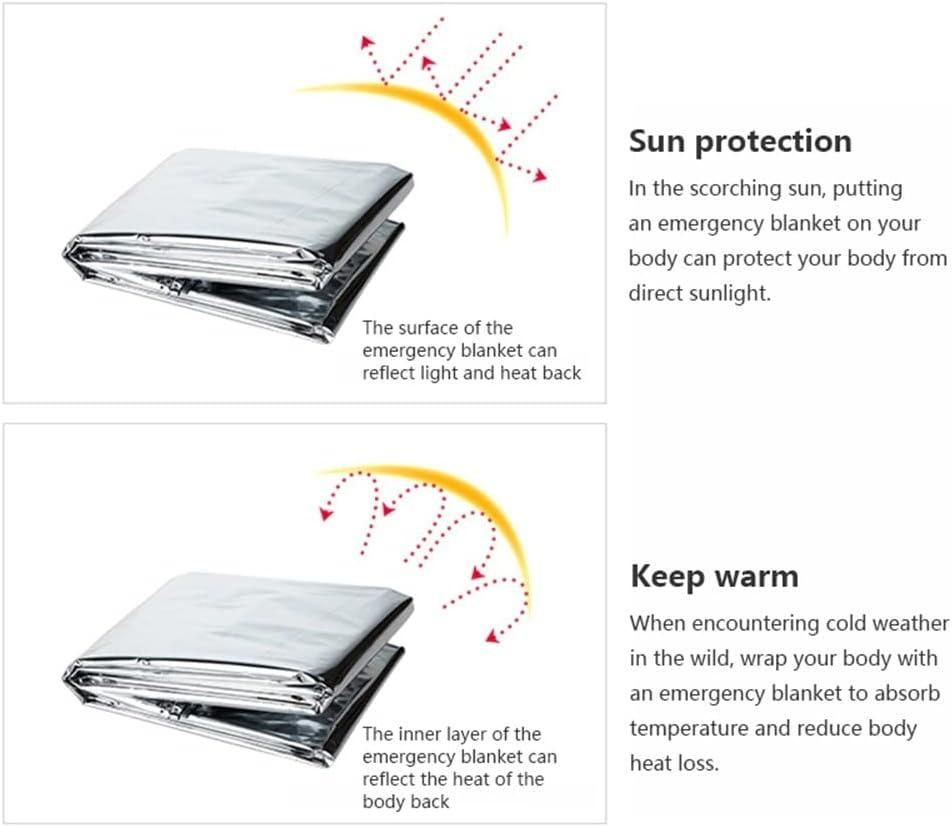 🛡️ Multifunctional Rescue Foil Heat Blankets (Pack of 2)