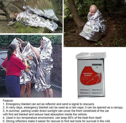 🛡️ Multifunctional Rescue Foil Heat Blankets (Pack of 2)